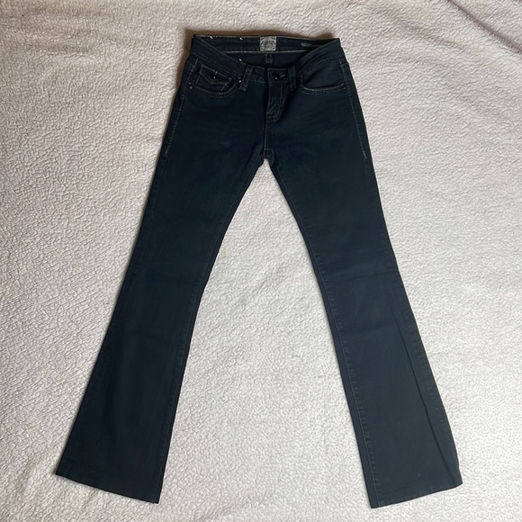 MAnoname Black jeans Stretch Comfy Bootcut Joelle Size 25 x 31 - Picture 2 of 10